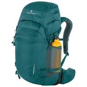 Ferrino zaino trekking Finisterre 40L, uomo, verde, Dry Net System, copertura antipioggia, materiale riciclato