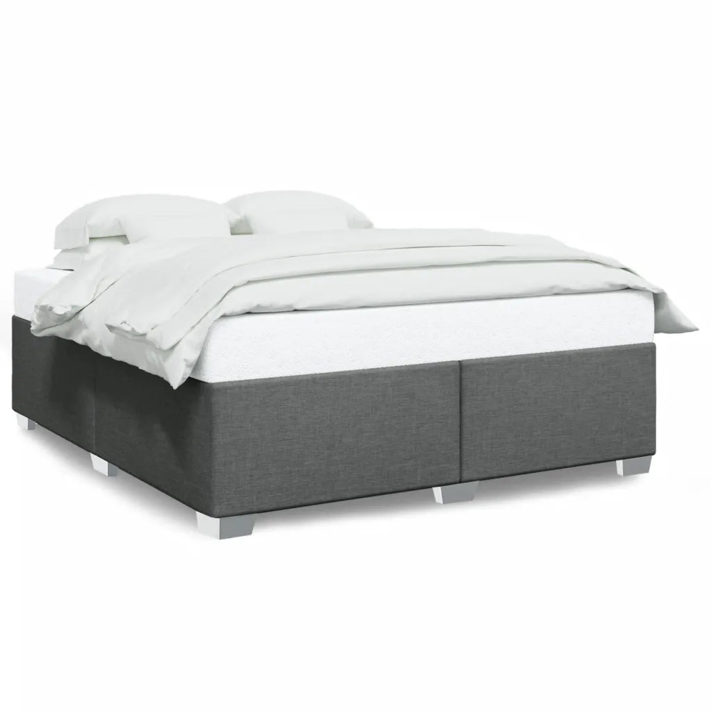 Letto matrimoniale | Letto per adulti | Giroletto senza Materasso Grigio Scuro 180x200 cm Tessuto