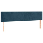Testiera | Testata Blu Scuro 180x5x78/88 cm in Velluto