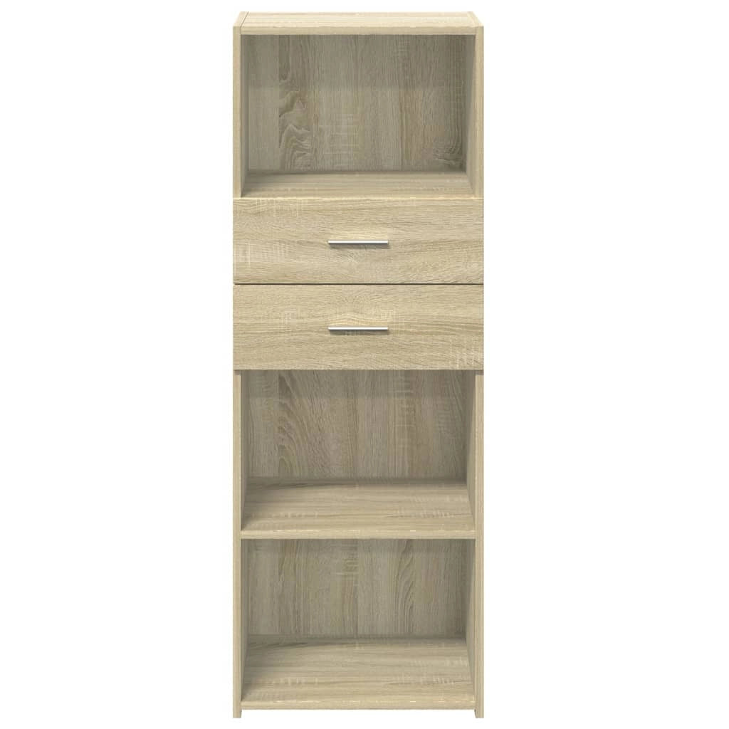 Buffet credenza cassettiera mobiletto mobile contenitore organizer cucina soggiorno salotto rovere Sonoma alto 45 x 42,5 x 124 cm legno ingegnerizzato marrone 02_0034065