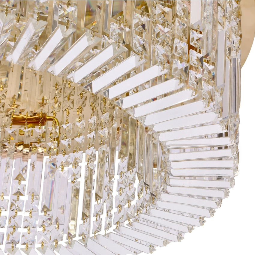 Plafoniera glamour oro cristallo 10xE14 Candellux Maranga