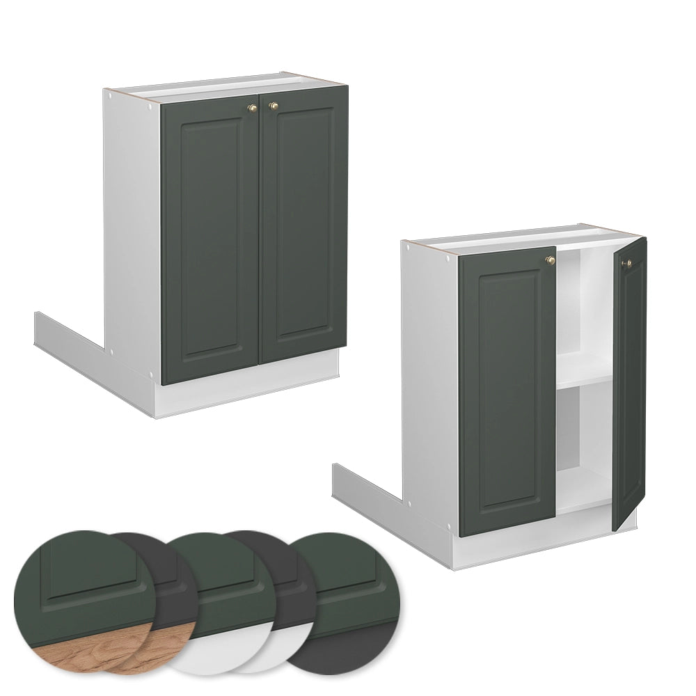 Vicco Isola cucina Verde-oro Country House 60 cm senza piano di lavoro