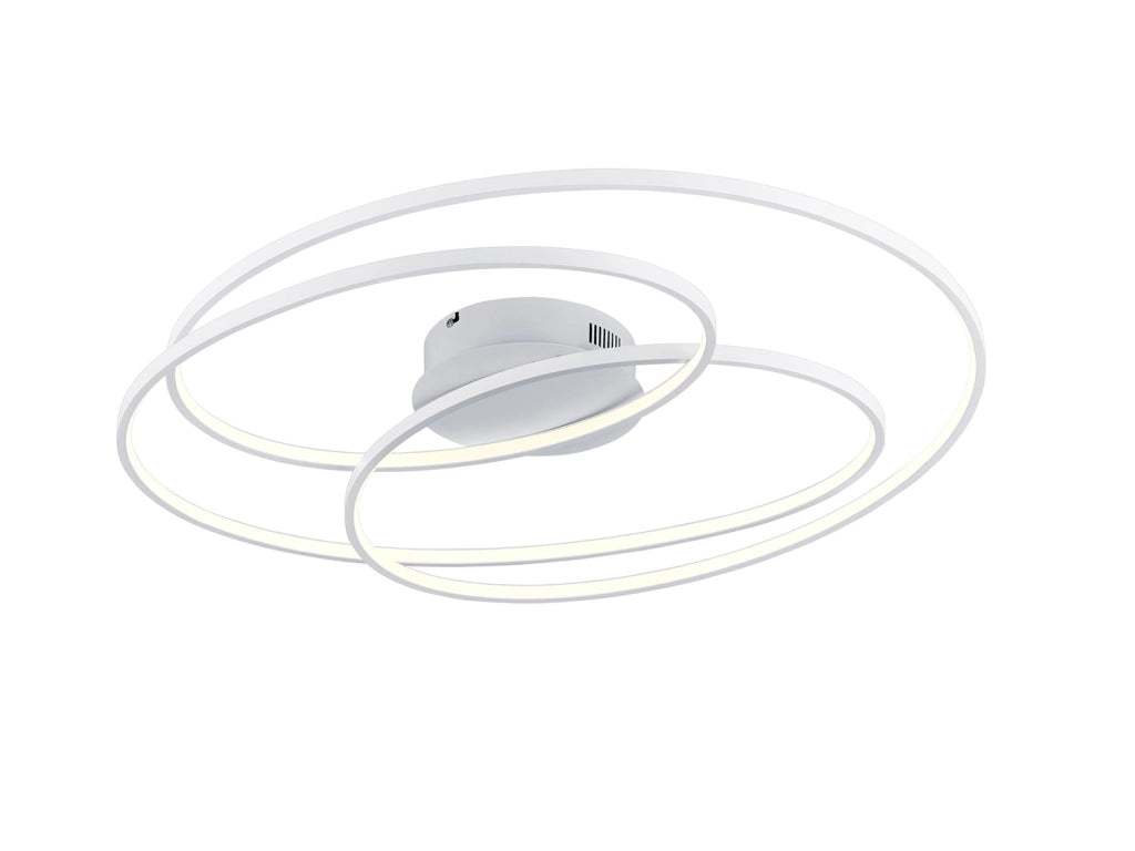 Plafoniera da Interno a LED in Metallo Bianco Opaco