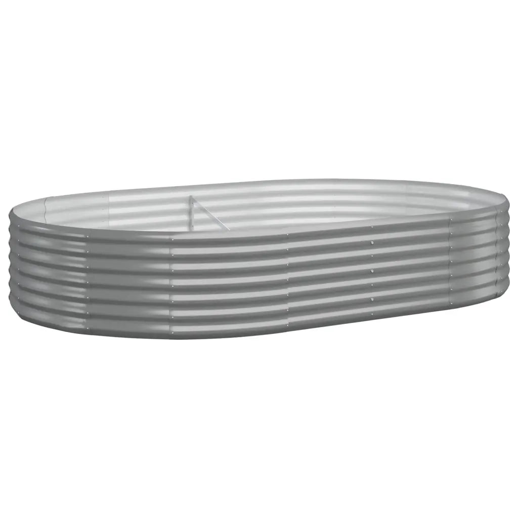 Letto Giardino Acciaio Zincato 214x140x36cm Grigio 319024