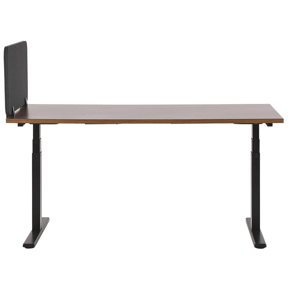 Pannello Divisorio Grigio Scuro Fonoassorbente 160 x 40 cm in Plastica PET