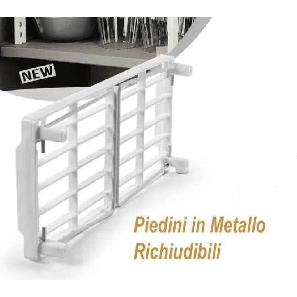 Trade Shop - Mensola Salvaspazio Organizer Cucina Armadio Cassetti Bianca 30x14x16cm 839184 -