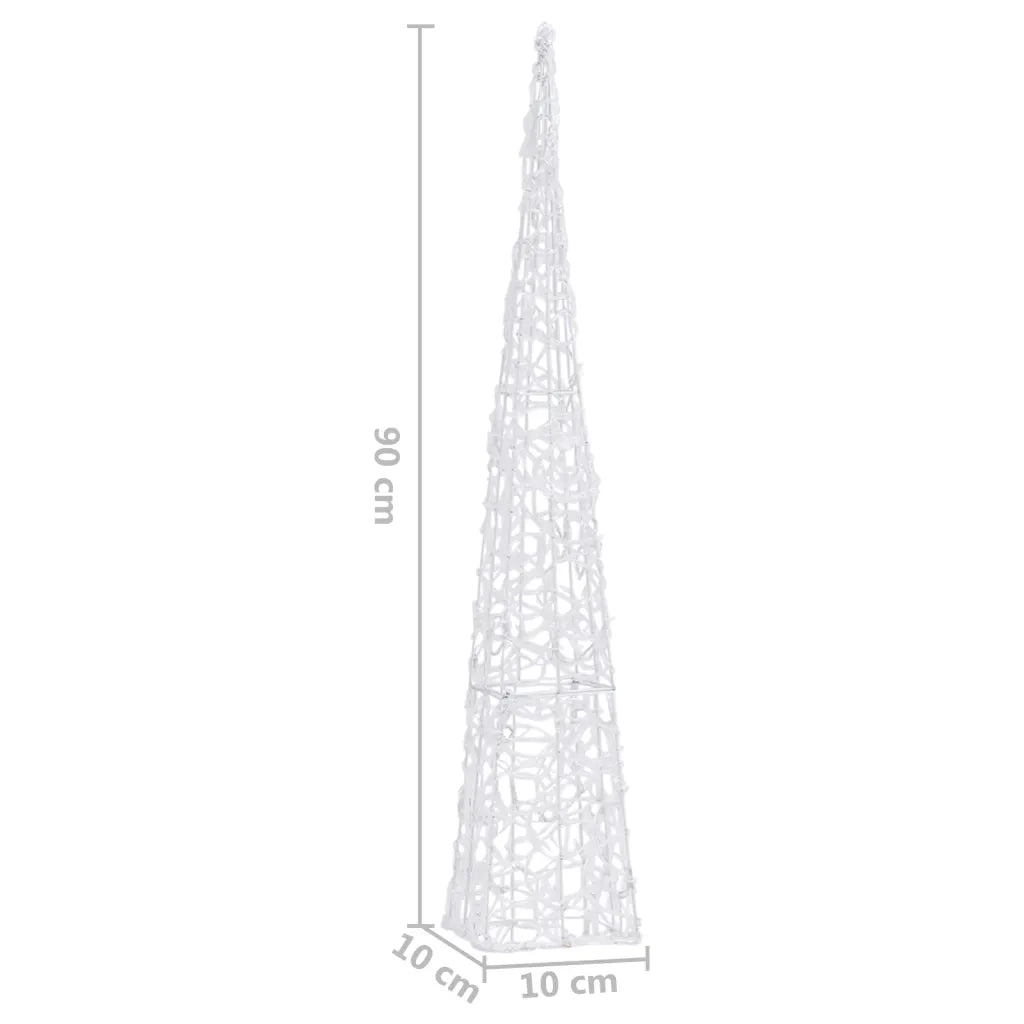 Cono di Luce LED Acrilico Decorativo Bianco Freddo 90 cm CFW8434186