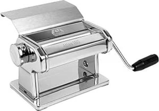 Macchina per Pasta - Costruzione in Acciaio Cromato - Adatta per Lasagna e Panetteria - Compatibile con 12 Misure Extra - Progetto Italiano Autentico