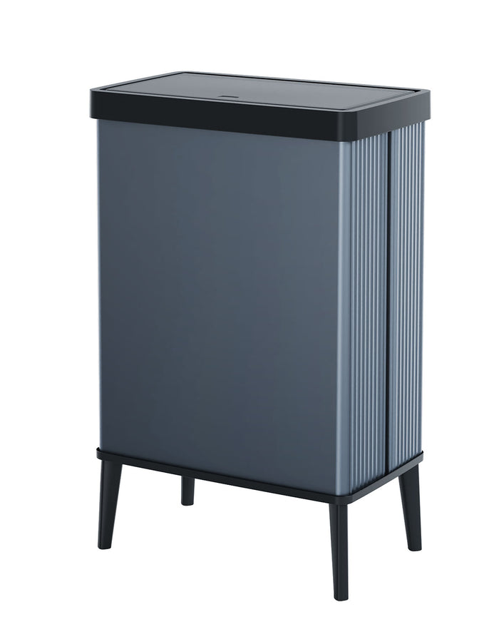 Pattumiera Alta 54L Keter Verto High 43,5x26,5x68,7 cm in Plastica Blu Perla