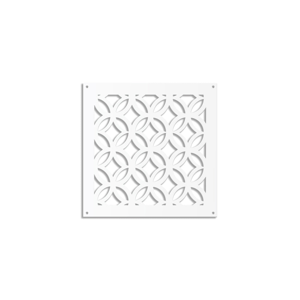ECLECTIC - Pannello in PVC traforato - Parasole Colore: bianco, Misura: 48x48 cm