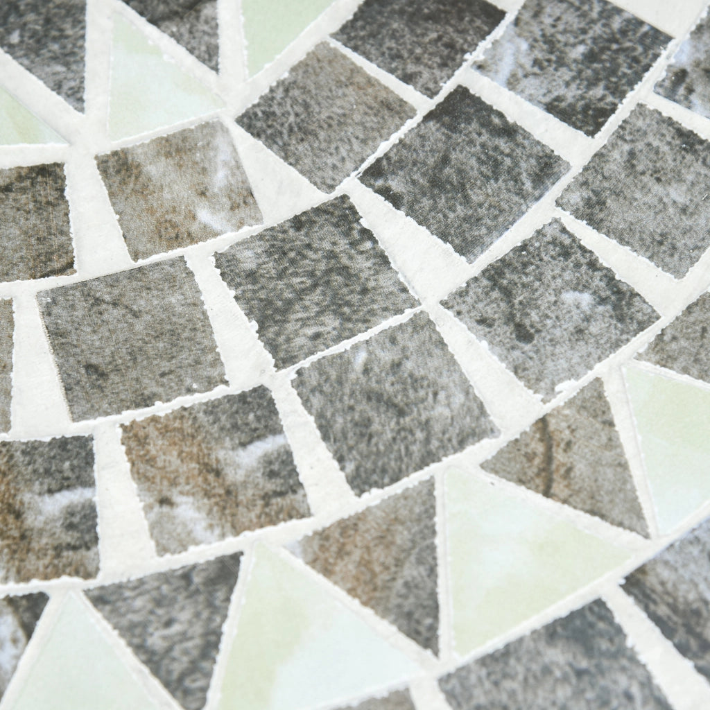 Tavolino da Giardino ed Esterno in Metallo e Ceramica Nero