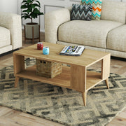 Lozio, Tavolino da Salotto un Vano, 41.6x90x54h cm Marrone Quercia