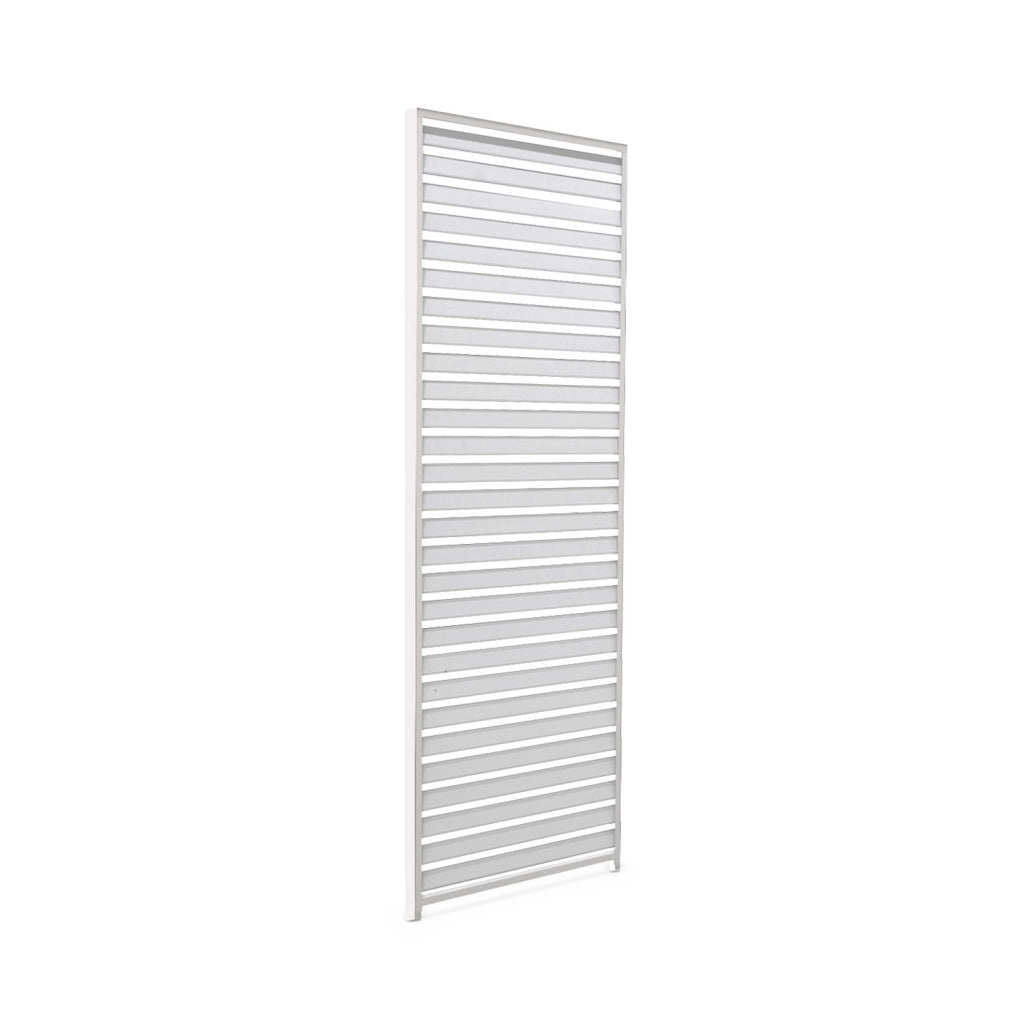 Set di 3 persiane 1.3m per pergola bioclimatica in alluminio, bianco,