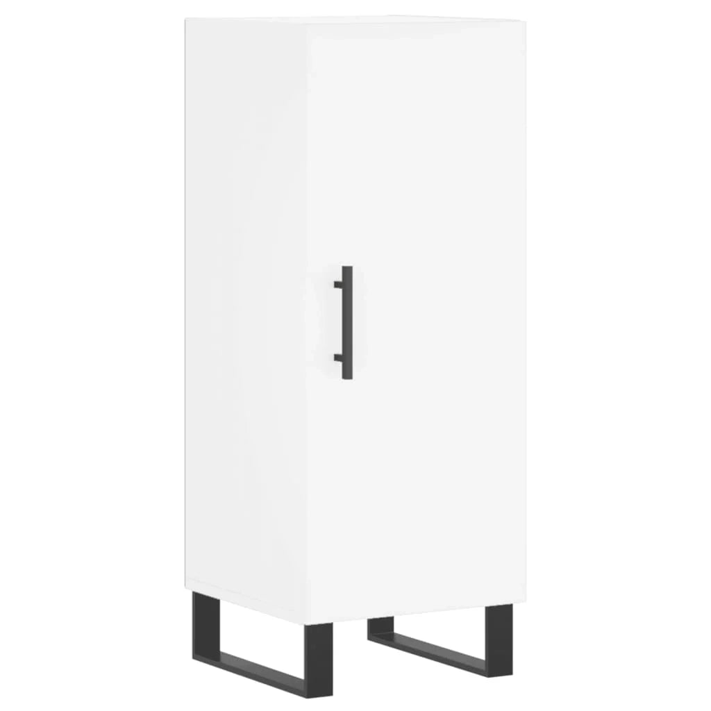 Buffet credenza cassettiera mobiletto mobile contenitore organizer per cucina soggiorno salotto 34,5 x 34 x 90 cm legno ingegnerizzato bianco 02_0030265