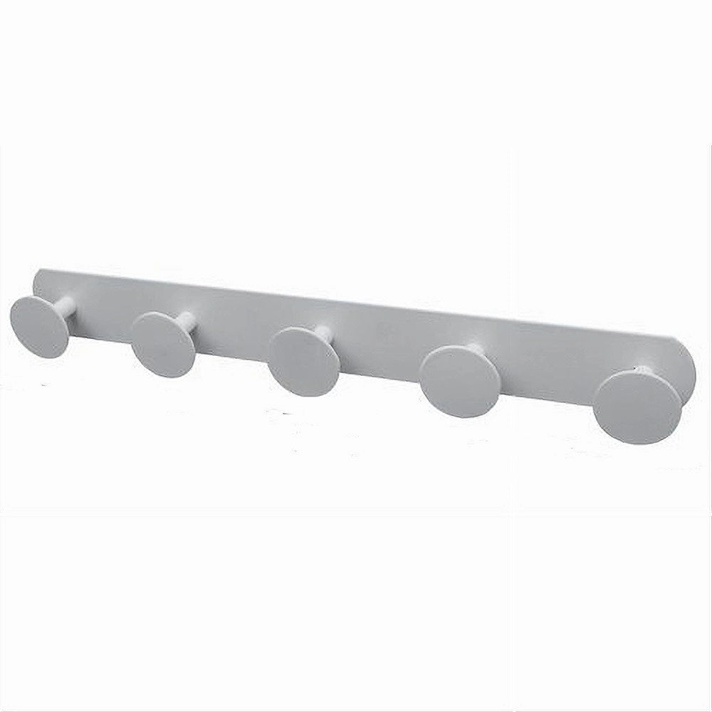 Trade Shop - Appendino Con 5 Ganci Appendi Porta Asciugamano 5 Posti Bagno Casa Bianco 59774 -