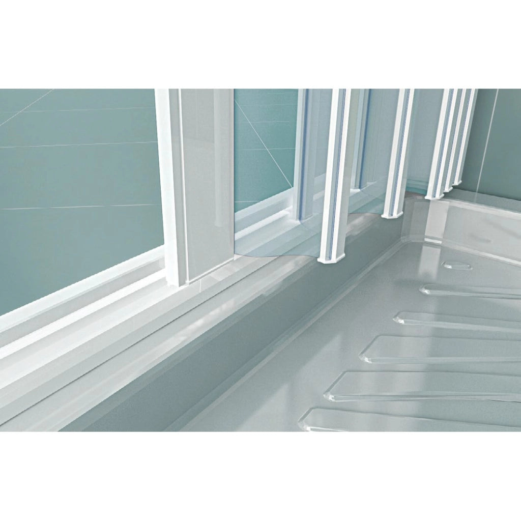 BOX DOCCIA ESTENSIBILE IN PVC 60/70X80/90XH185CM.