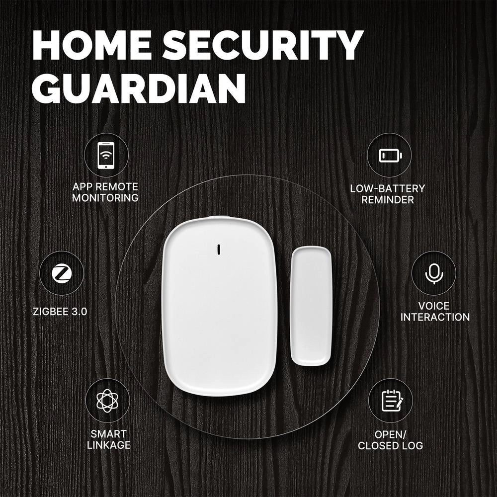 Mini Sensore Magnetico Protocollo ZigBee 3.0 Per Porta e Finestra  TUYA, Smart Life 3V Con Pile CR2032