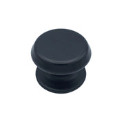 Pomolo fisso per porta SAGUATTI 177/80ZB in alluminio nero opaco