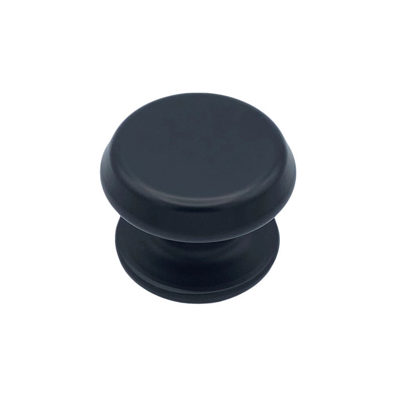 Pomolo fisso per porta SAGUATTI 177/80ZB in alluminio nero opaco