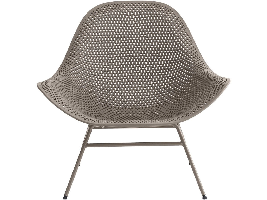 Set di 2 poltrone da giardino "Soléna" con tavolino - Taupe