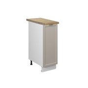 Armadio cucina dispensa alto Fame-Line GrigioBeige/Bianco 30 cm, PL Rovere Vicco