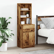 vidaXL Comodino Legno Antico 39x35x125 cm in Legno Multistrato
