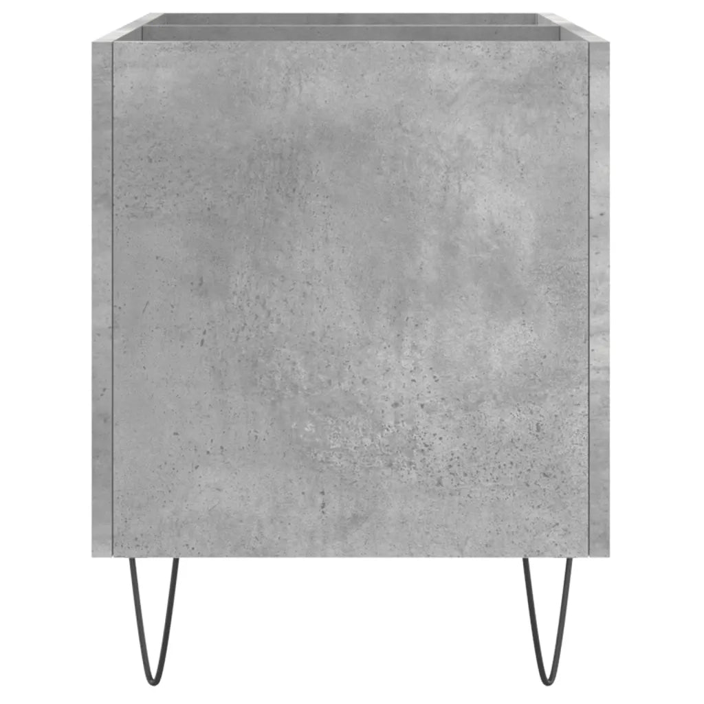 Mobile Porta Dischi Grigio Cemento 74,5x38x48 Legno Multistrato 831728