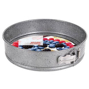 Trade Shop - Stampo A Cerniera Rimovibile Da Forno Rotondo In Acciaio 28x6,8cm Utensile Cucina 655862i -