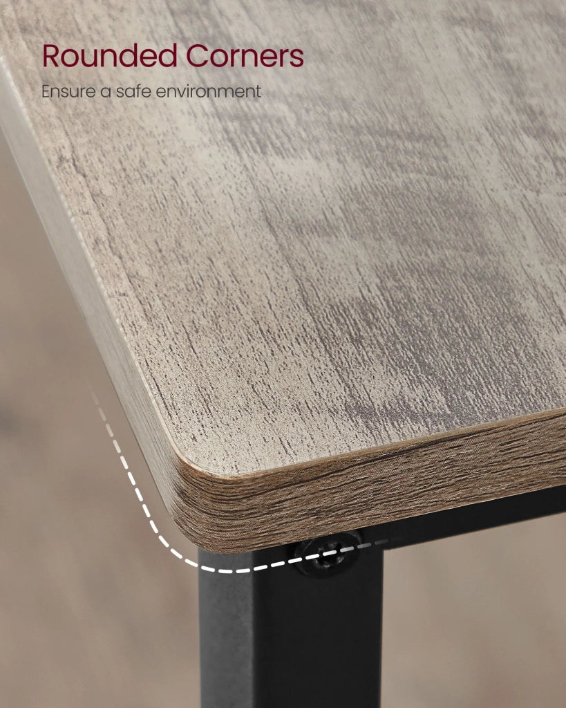 Scaffale portaoggetti da cucina a 3 ripiani con piano di lavoro struttura in acciaio robusto 120 x 60 x 90 cm facile da montare grigio 12_0005642