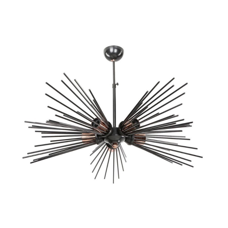 Lampada da soffitto a 5 luci Salem MDL3806 metallo nero