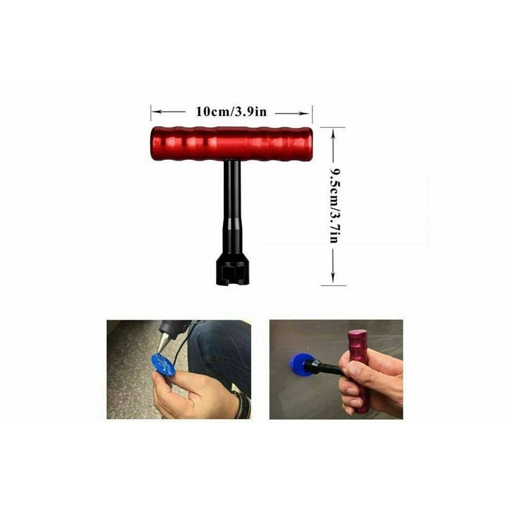Trade Shop - Kit 28 Pz Riparazione Ammaccature Botte Auto Tira Bolle Bozze Senza Verniciatura -