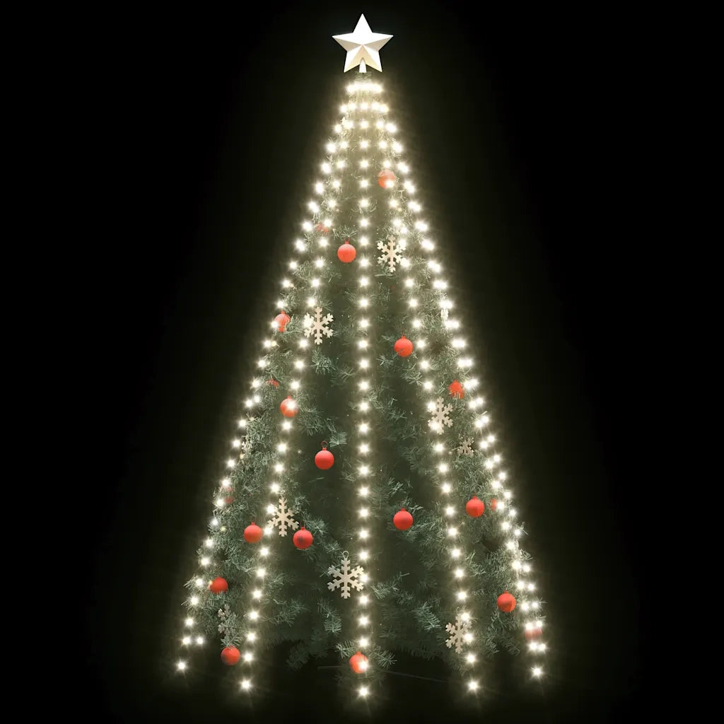 Rete di Luce per Albero di Natale 300 LED Bianco Freddo 300 cm 328889