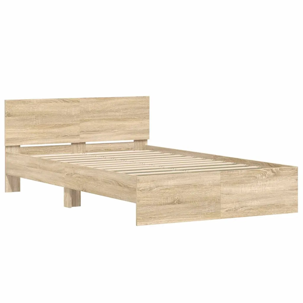 Struttura del letto Sonoma 137 x 190 cm Legno multistrato 3402860