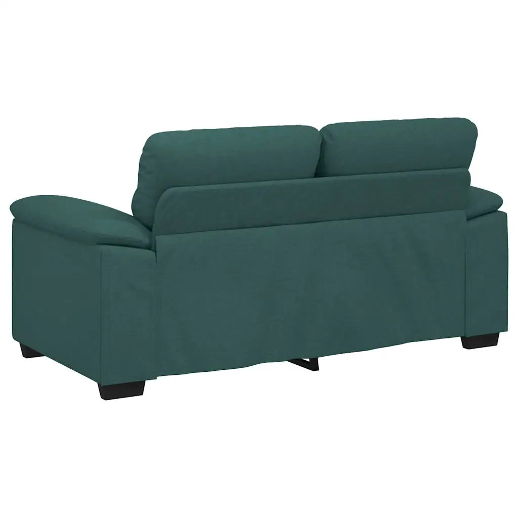 Divano a 2 Posti Verde Scuro 160x81x84 cm in Tessuto 4105302