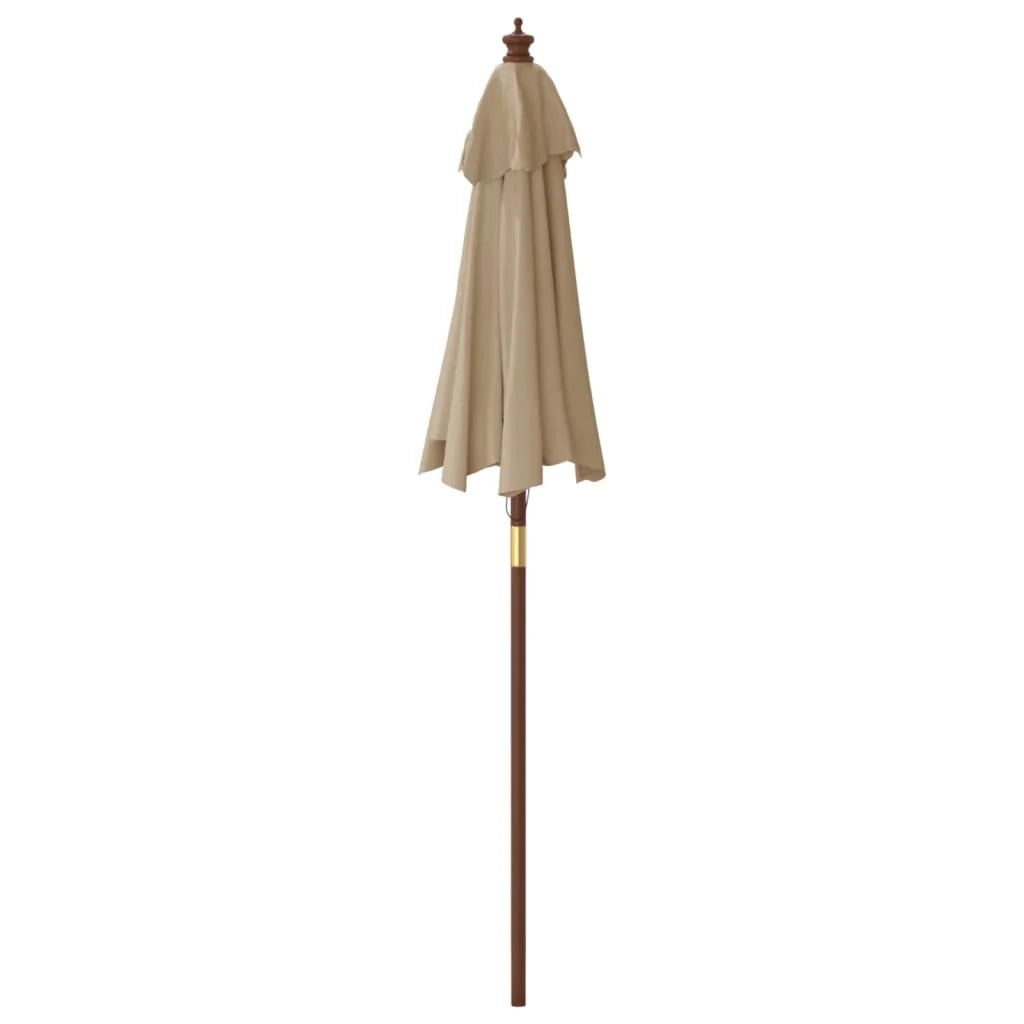 Ombrellone da giardino con palo in legno 196 x 231 cm tortora 02_0008357