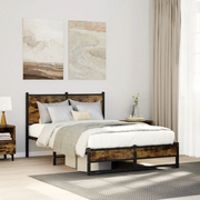 Giroletto senza Materaso in Metallo Rovere Fumo 120x200 cm 4007830