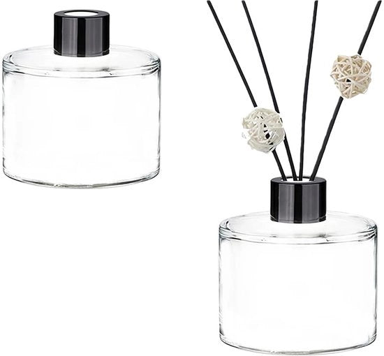 Set di diffusori da 2 - Bicchieri di vetro trasparente 50ml - Aromaterapia - Olio etereo - Ideali per bastoncini - Vetro trasparente duraturo - Bastoncini per profumo 

Modello: 
Capacità: 50ml
Material: Vetro trasparente