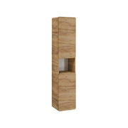 Colonna da bagno sospesa ERBANO – 2 porte – H170 cm – Colore rovere chiaro