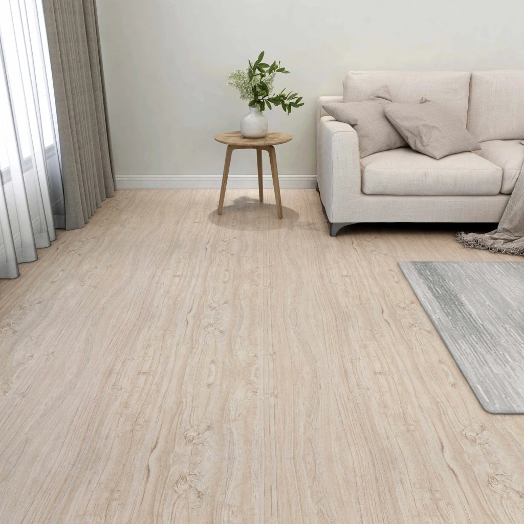 Tavole per Pavimenti 5,11 m2 55 pz PVC Bianco e Colore Legno CFW1006785