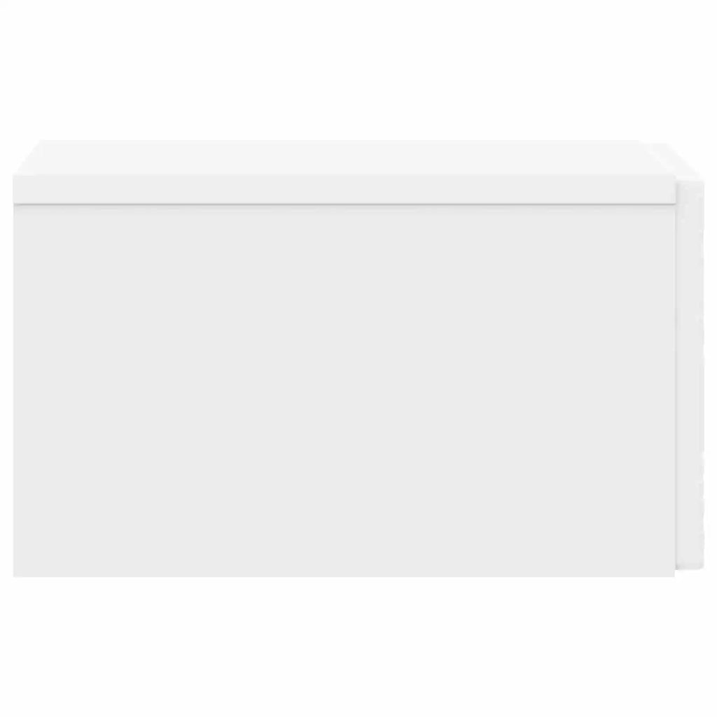 Tavolino da Parete Laterale 2 pcs Bianco 34,5 x 33 x 20 cm 898766