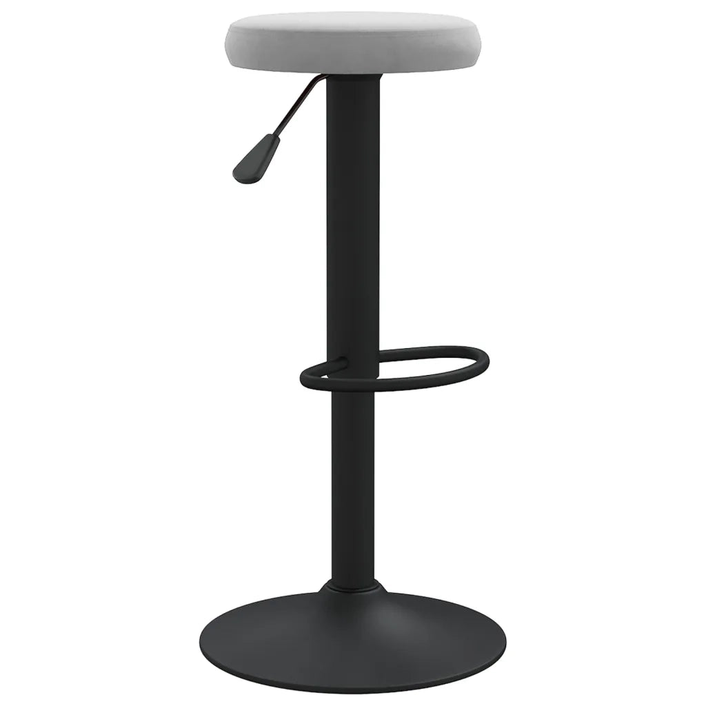 Sgabelli da Bar 2 pz Grigio Chiaro in Velluto cod mxl 54570