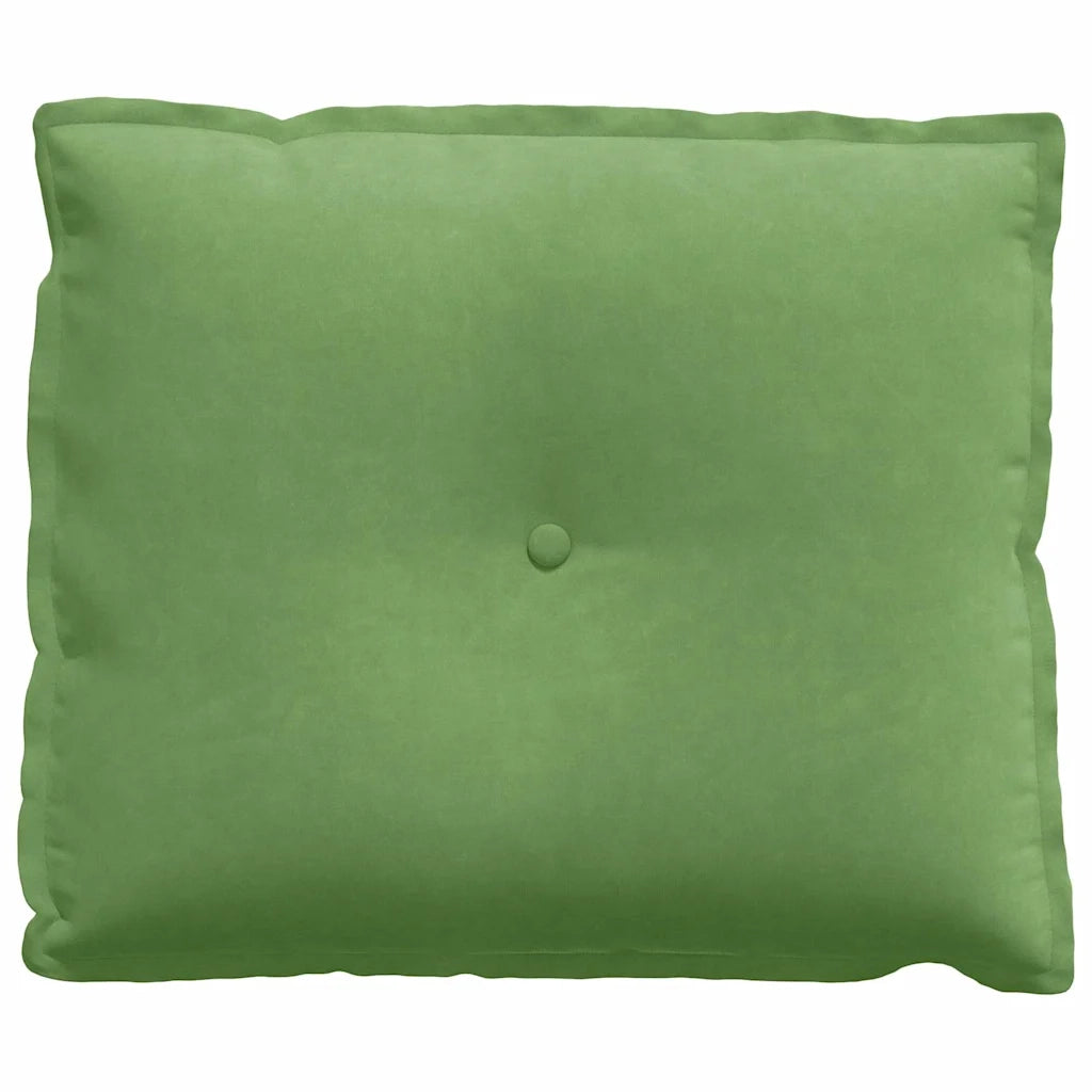 Cuscino per Schiena | Cuscino dorsale Verde chiaro 60 x 50 cm Tessuto in Cords