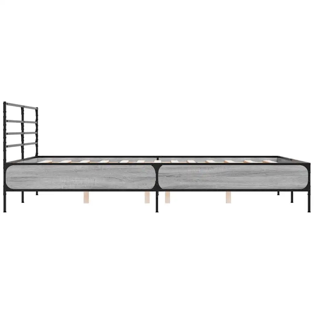 Giroletto Grigio Sonoma 150x200 cm in Legno Multistrato Metallo 3280050