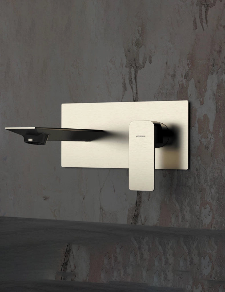 MISCELATORE MONOCOMANDO LAVABO DA INCASSO ICON- Oro Spazzolato- MARIA- pezzi 1