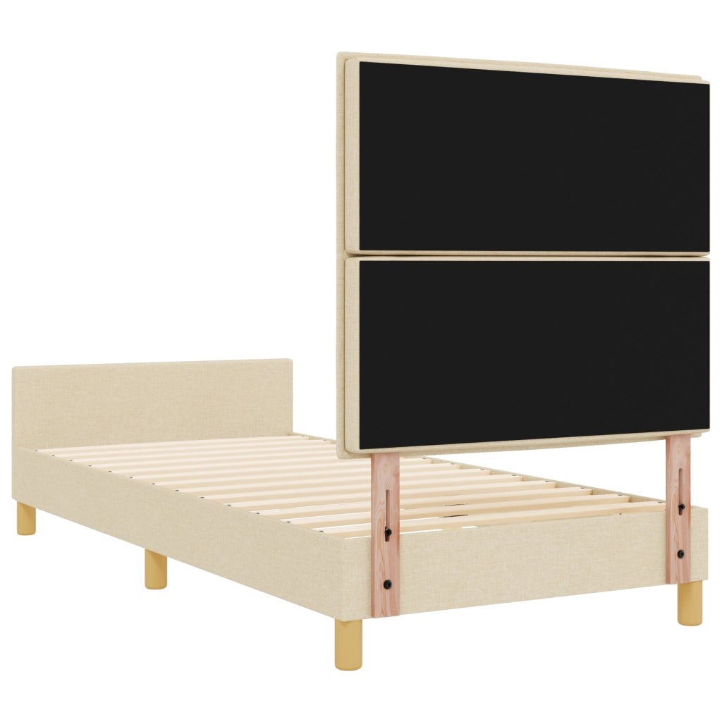 Letto - Panna, 90x200 cm, Tessuto