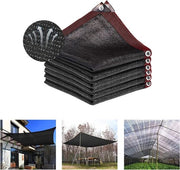 Tessuto di rete nera con protezione UV, adatto per gazebo, giardini, serre e altre aree all'aperto. Dimensioni: 4 x 8 metri.