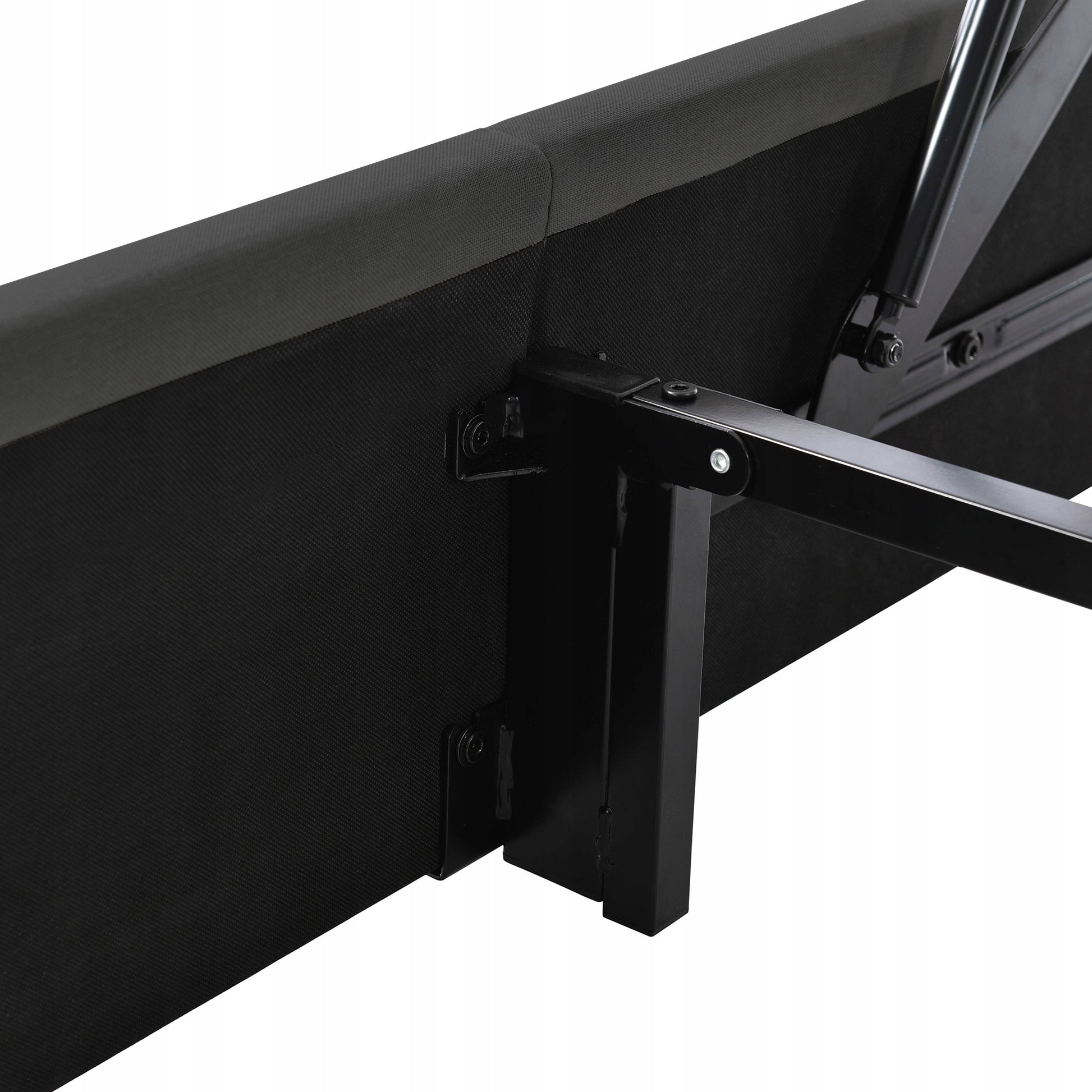 Letto con sistema idraulico e vano - Xylo - 160x200 cm - Grigio