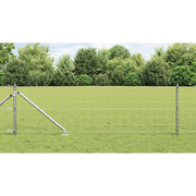 Recinzione con Posto Argento 0,8 x 25 m Acciaio