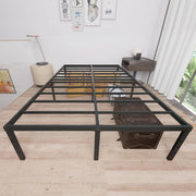Telaio letto 140 x 200 cm, in metallo, con rete a doghe, letto matrimoniale, letto per ragazzi e ragazzi, in metallo, per camera da letto, camera degli ospiti