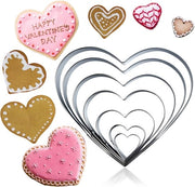 Set di 7 Forme di Biscottiera a Cuore - Forme di Biscottiera a Cuore RVS Grandi Mini - Forme di Biscottiera a Cuore Grasse per Biscotti Brownie Frutta

Specifiche tecniche:
- Materiale: RVS
- Dimensioni: Grande Mini
- Set: 7 pezzi